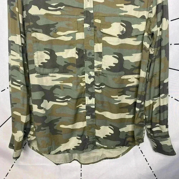 Sanctuary Camo Patchwork Military Button Down Shirt - Picture 4 of 8